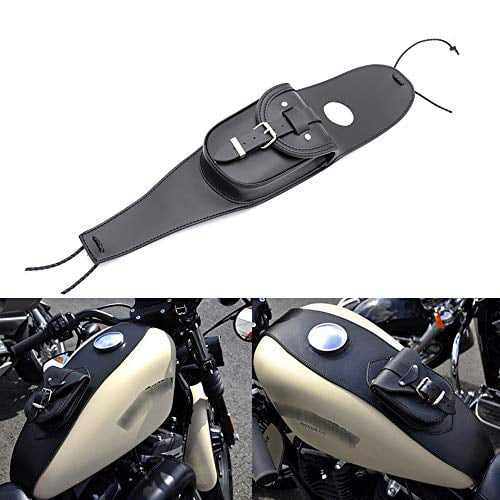 Tank Cover Panel Pad Bib Bra W/ Pouch For Harley Sportster Forty Eight Iron 883